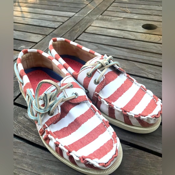 Sperry Other - New Sperry mens docksider shoes. Size 7 red and white